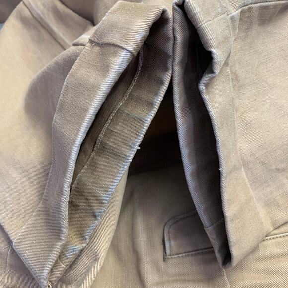 RRL by RALPH LAUREN Size 31 Khaki Cotton Cuffed Straight Button Fly Casual Pants - Picture 12 of 12